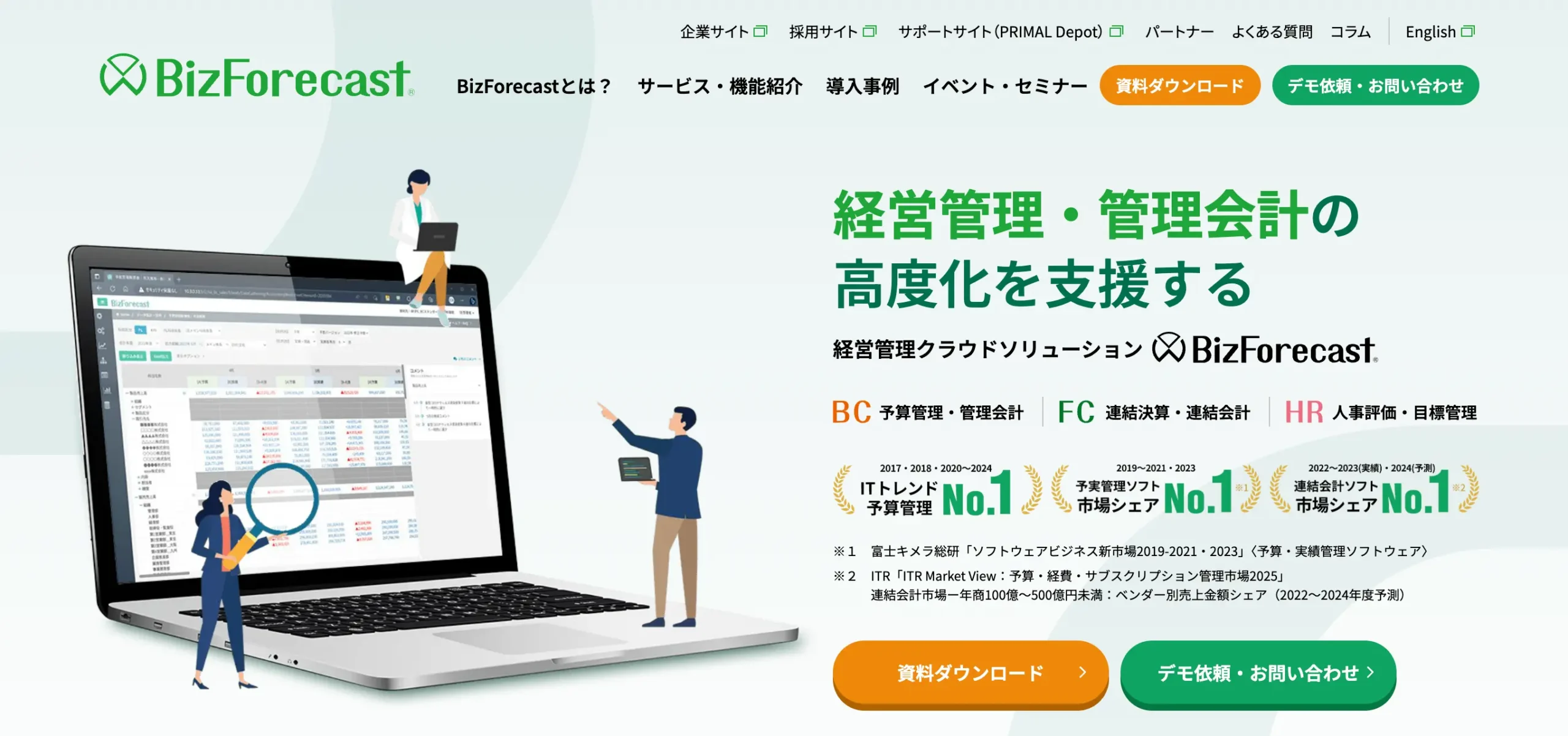 BizForecastの公式サイト